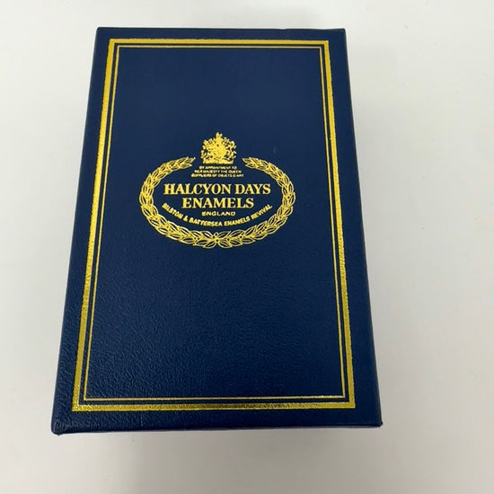 Halcyon Days "Happy Birthday" Enamel Trinket Box Bilston Battersea