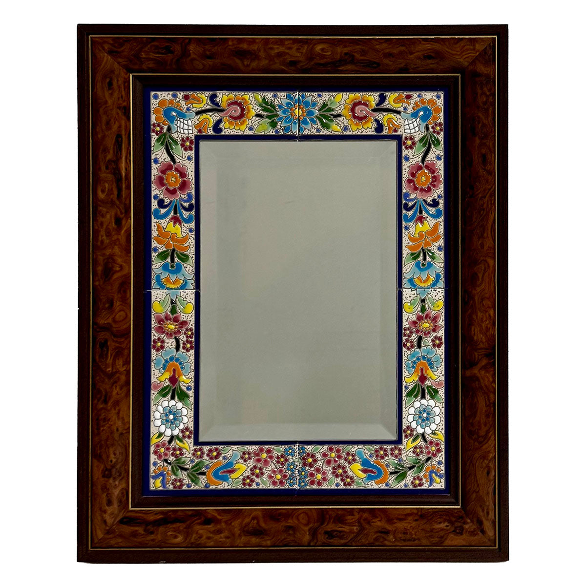 Mirror with Tile Surround