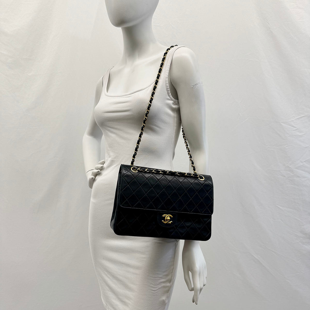 Chanel Vintage Classic Double Flap Shoulder Bag