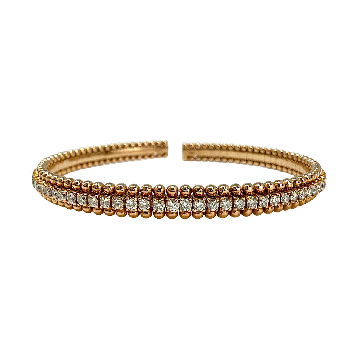 18K Gold Cuff Diamond Bracelet