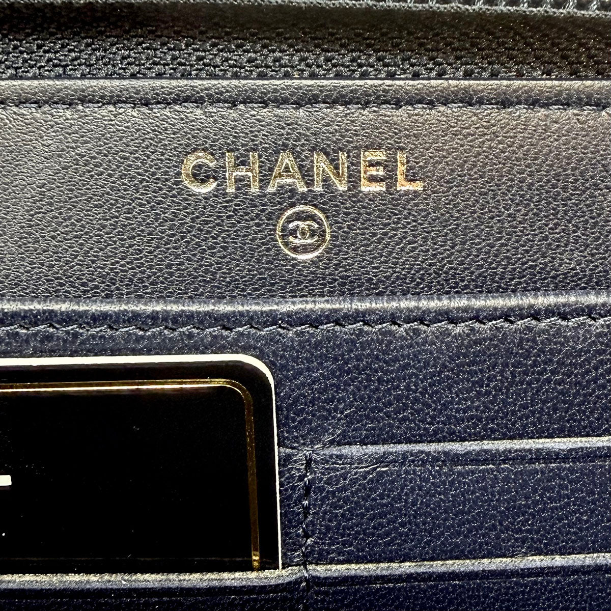 Chanel Boy Zip Around Wallet