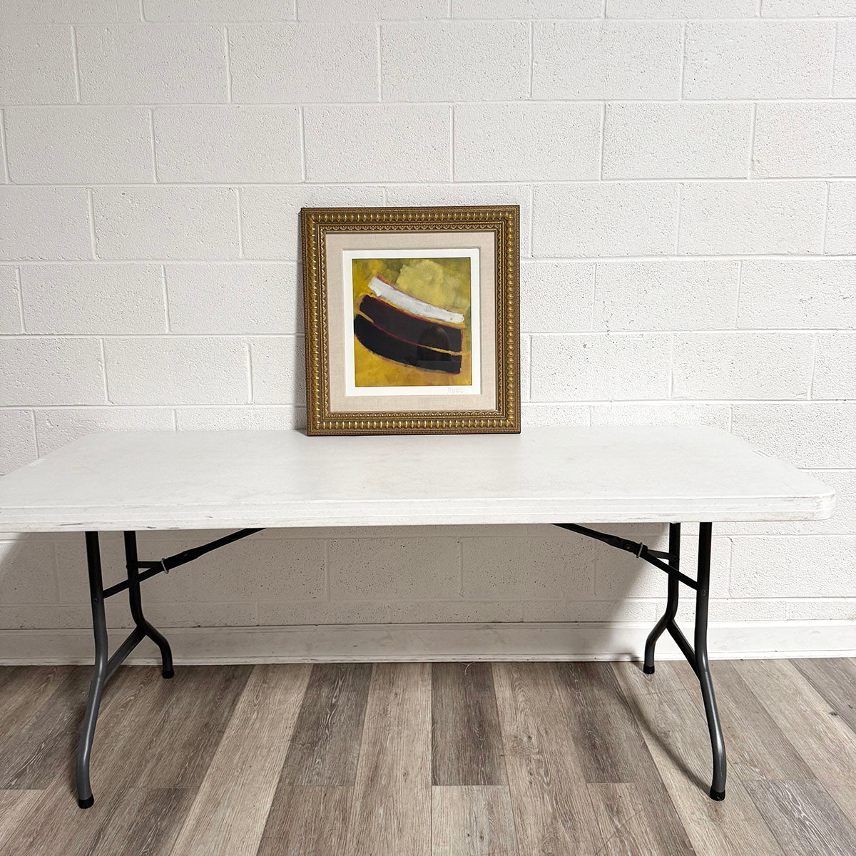 "Abtract Print with Geometric Designs III", Signed