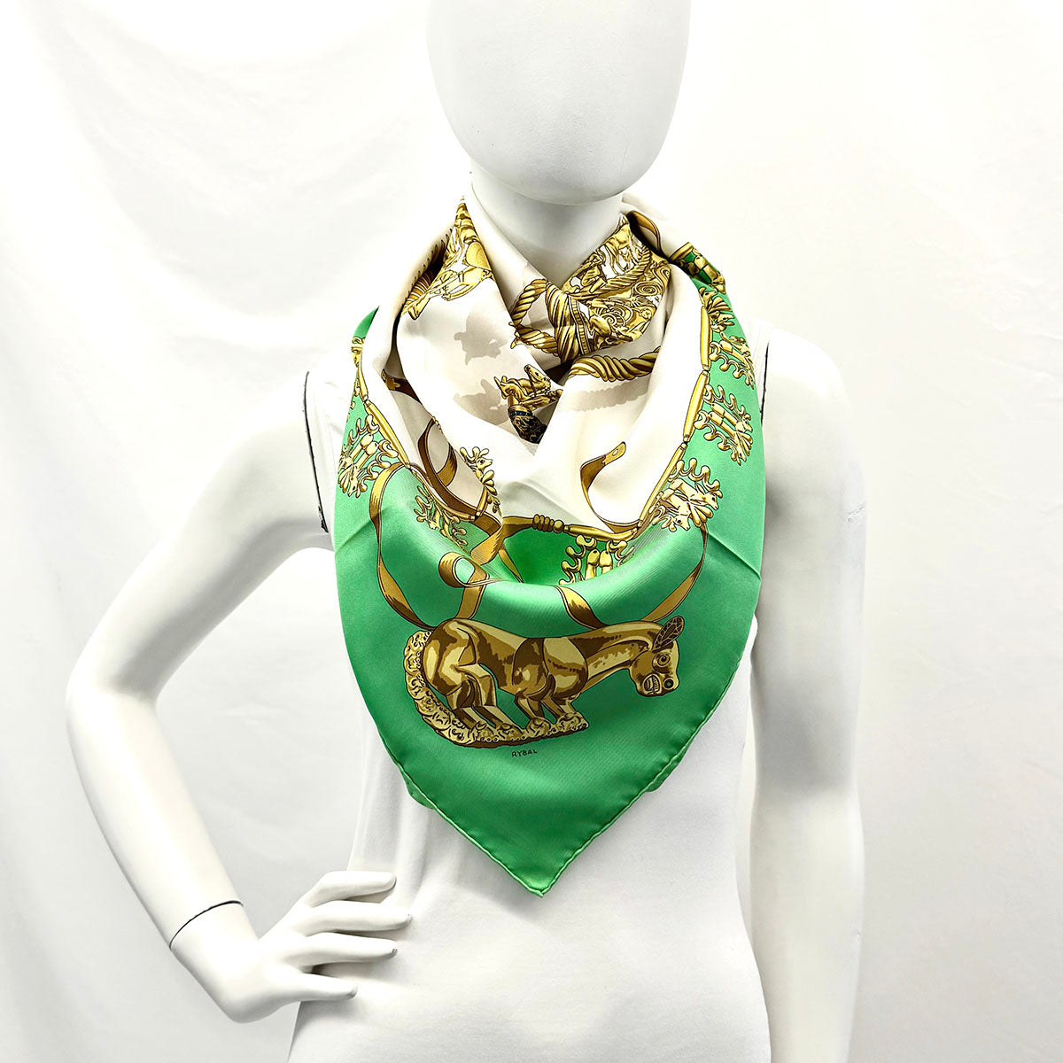 Hermes "Les Cavaliers D'Or" Scarf