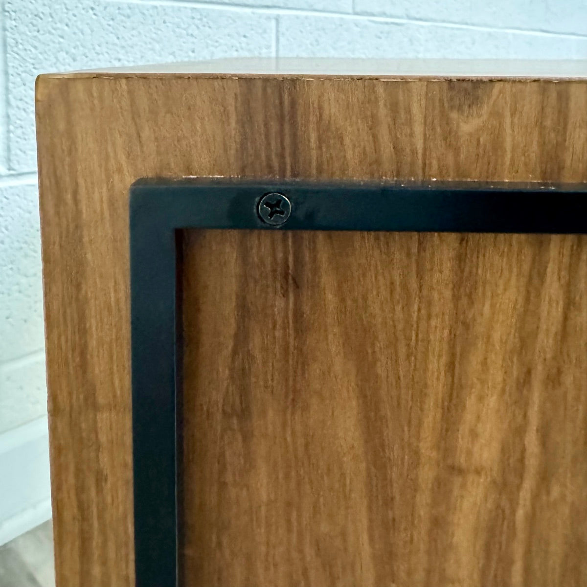 Brick Side Table with Magazine Holder