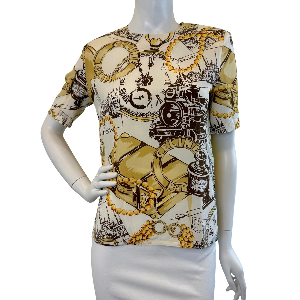 Celine Blouse with Pearl Design
