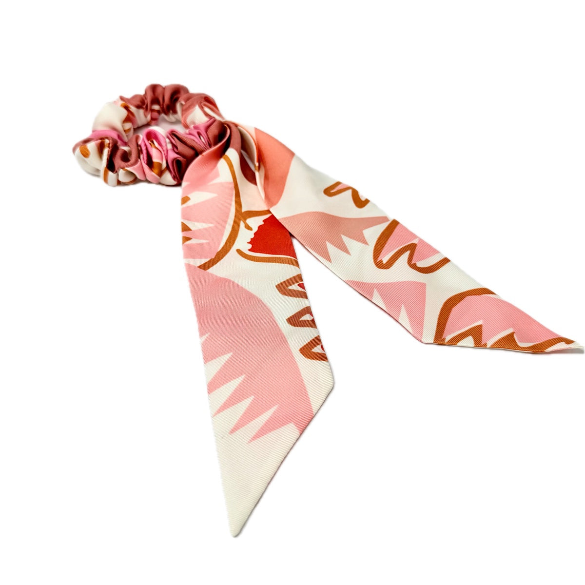 Hermes Silk Scrunchie with Twilly Attachment