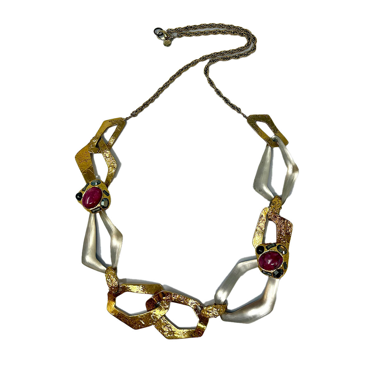 Alexis Bittar Gold-tone and Lucite Necklace