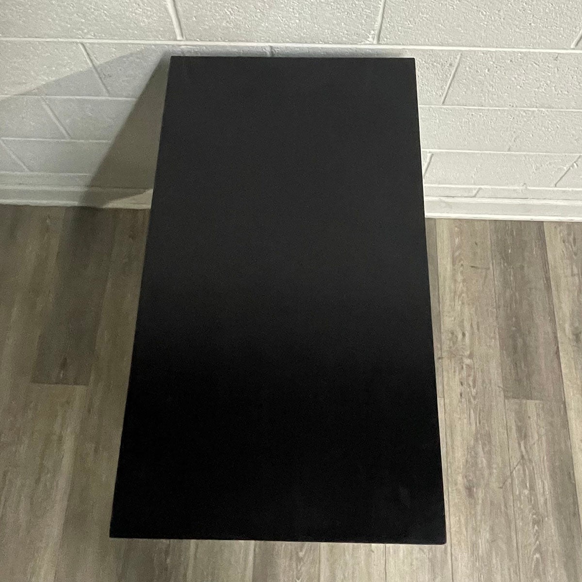 Black Wood 2-Drawer Side Table