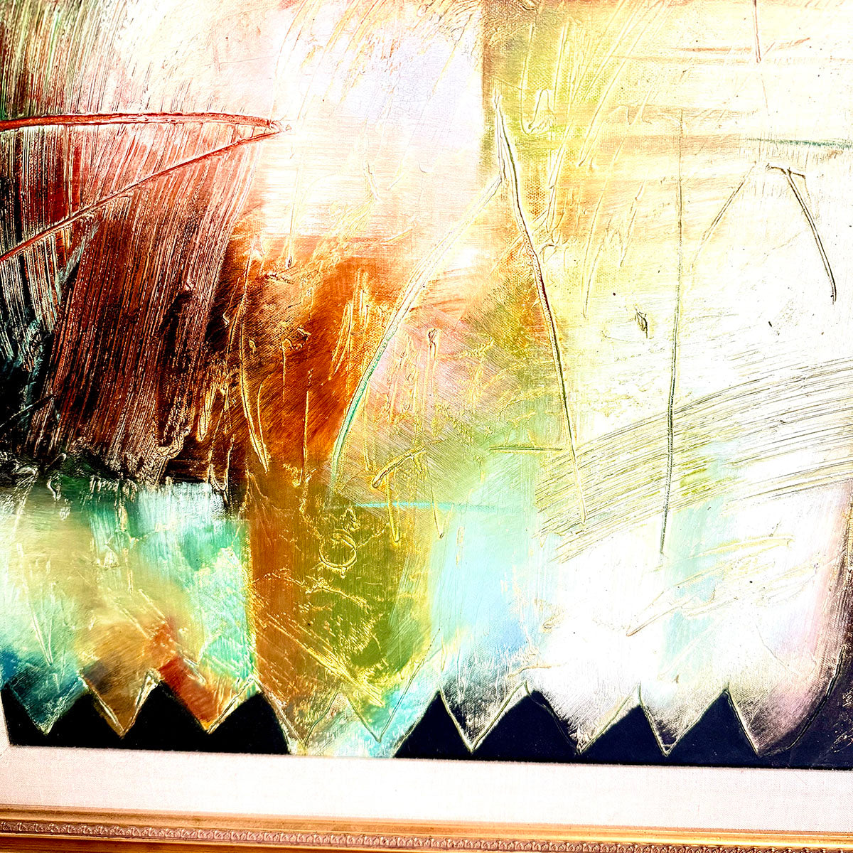 Framed Painting Large Abstract