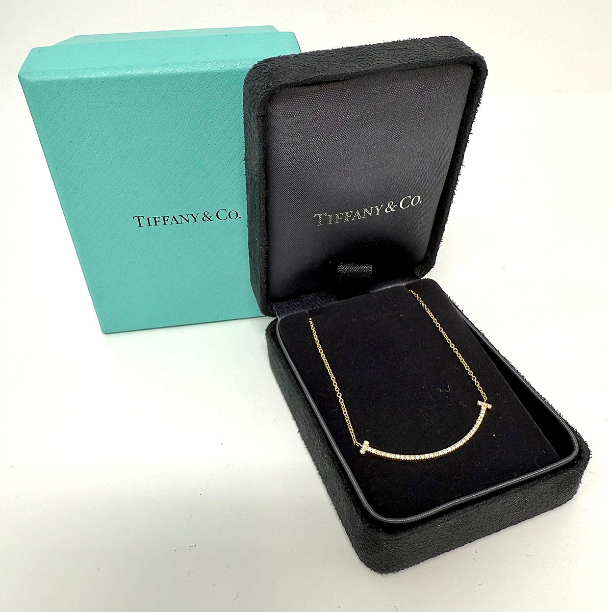 Tiffany & Co.Smile Diamond Pendant  Necklace