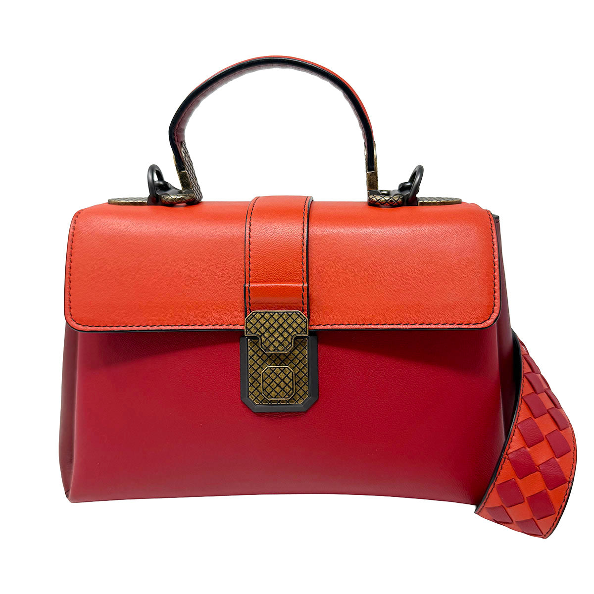 Bottega Veneta Small Piazza Bicolor Bag