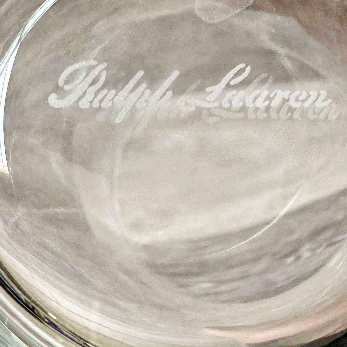 Set of 8 Ralph Lauren Highball Glasses, Etched on Base