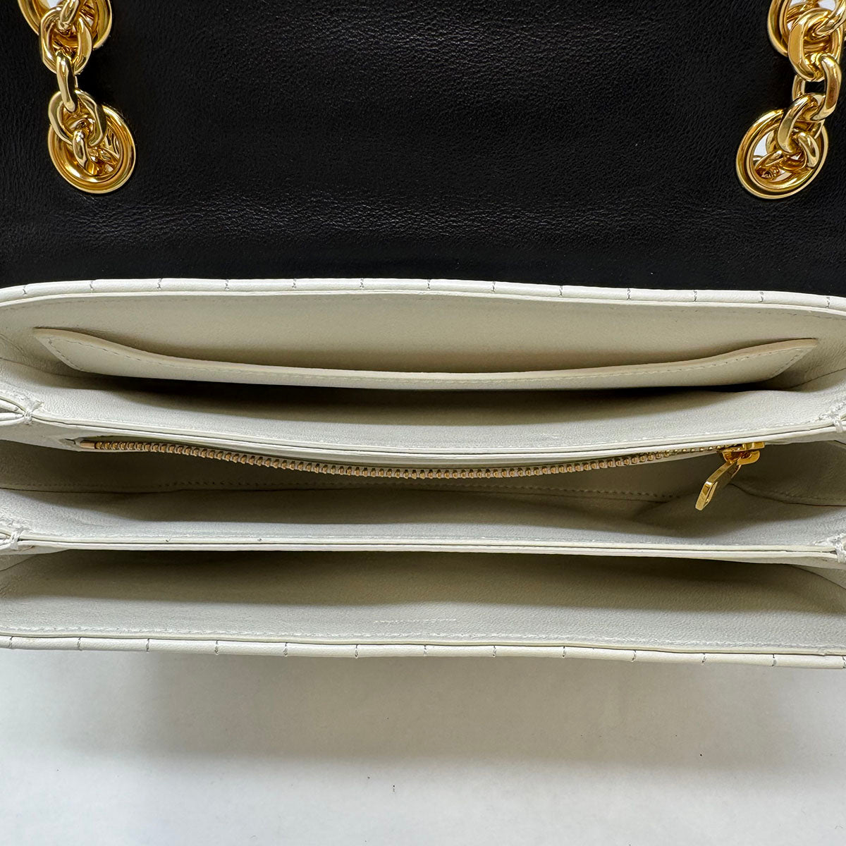 Celine Quilted C Bicolor Shoulder Bag