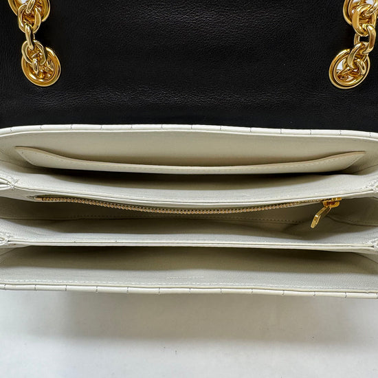Celine Quilted C Bicolor Shoulder Bag