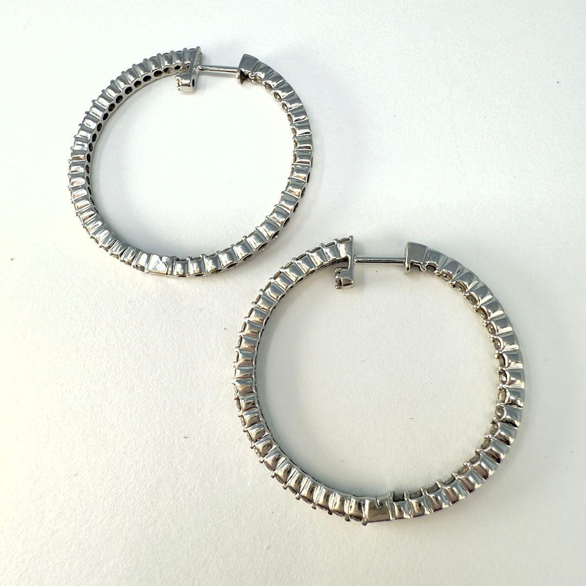 Diamond Hoop Earrings