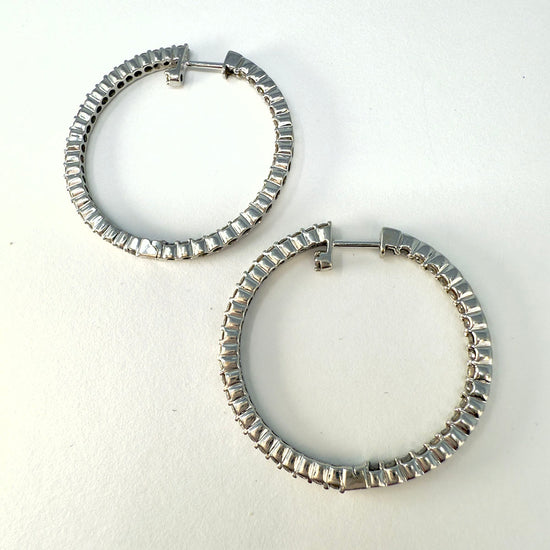 Diamond Hoop Earrings