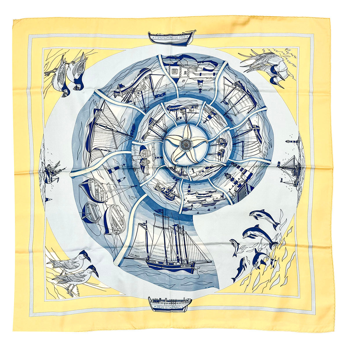 Hermes "Compagnos de Mer" Scarf