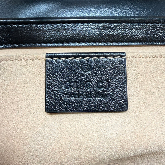 Gucci Monogram Matelasse Diagonal Marmont Shoulder Bag
