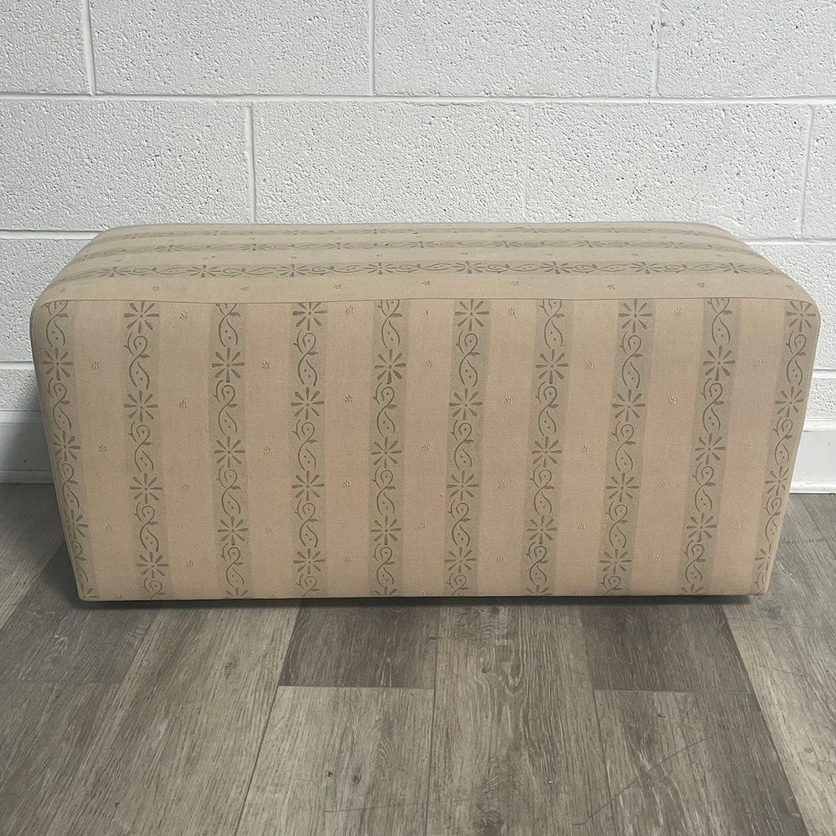 Cream Ottoman