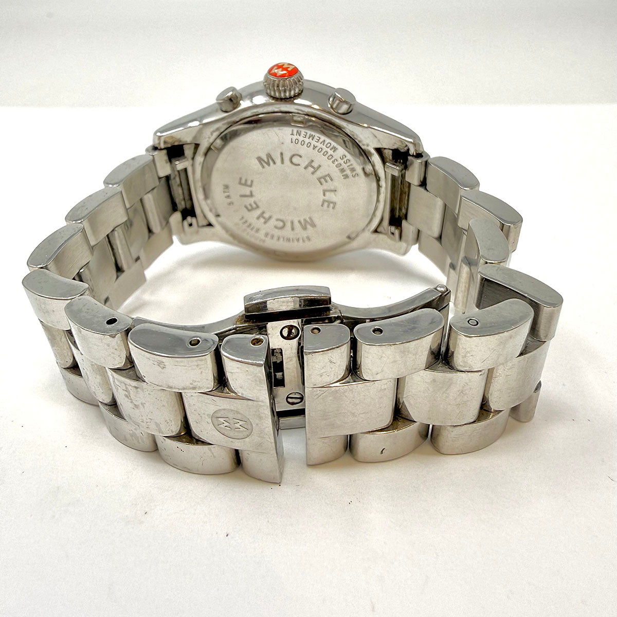 Michele Deco Diamond Chronograph Watch