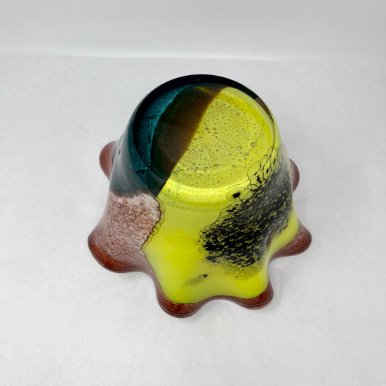 Art Glass Handkerchief Vase/Bowl