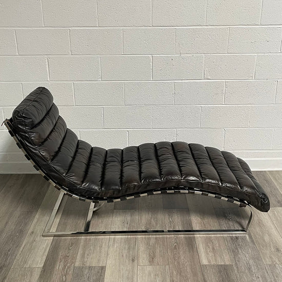 Leather Chaise Lounge