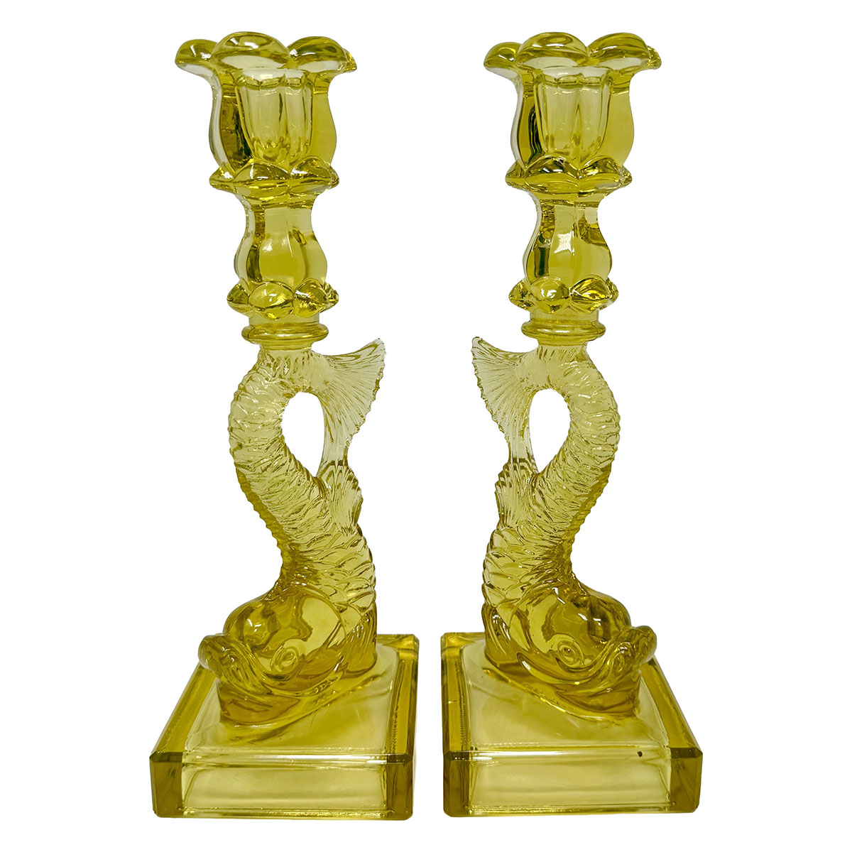 Pair of Koi Fish Candle Holders