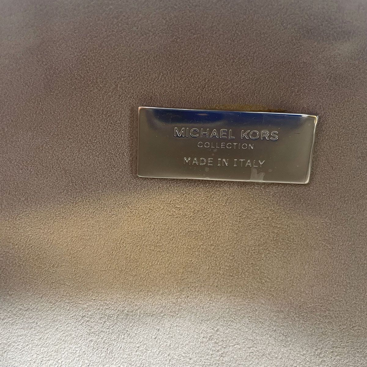Michael Kors Collection Peatnut Gramercy Minaudiere Wristlet