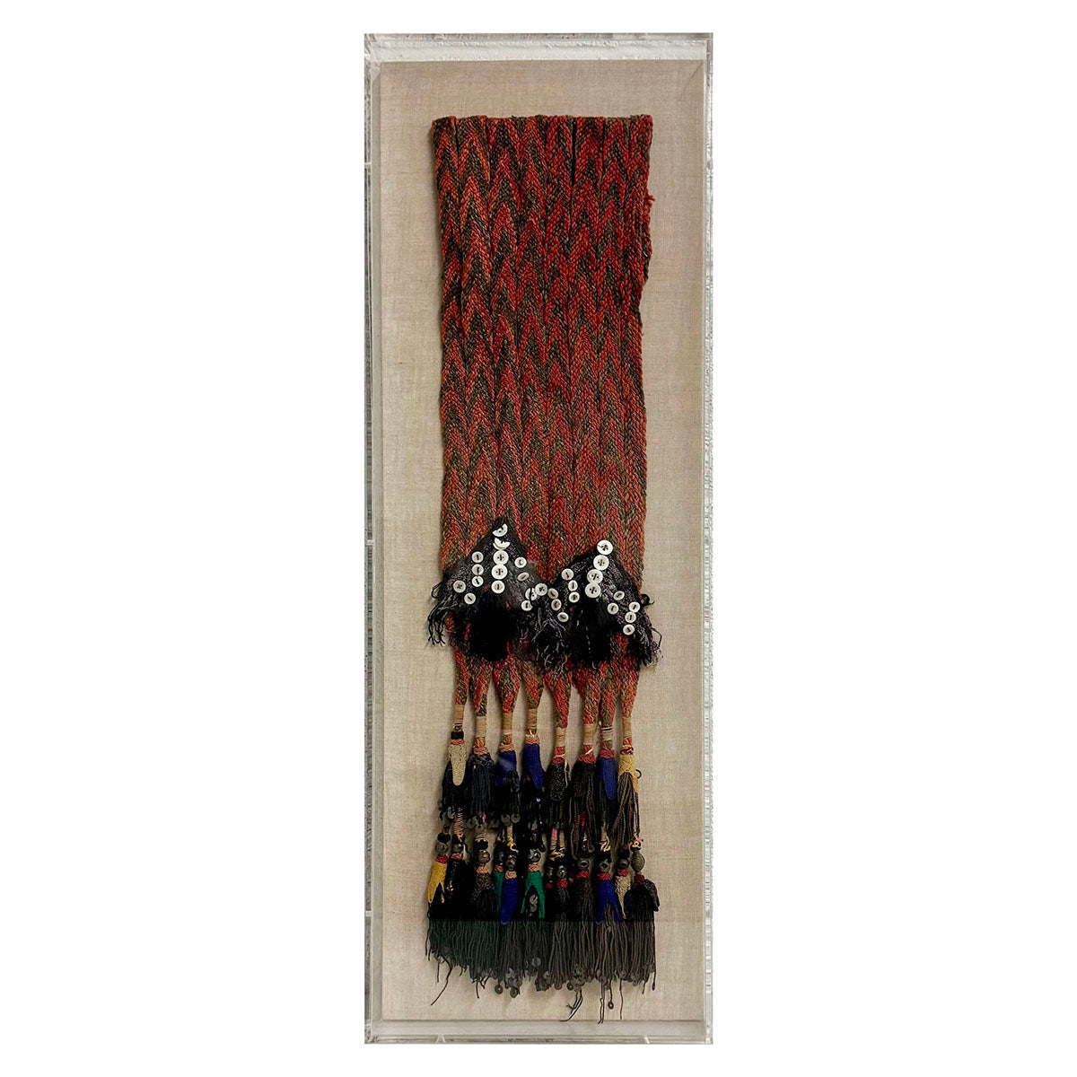 Uzbek Tassel Remnant with Buttons