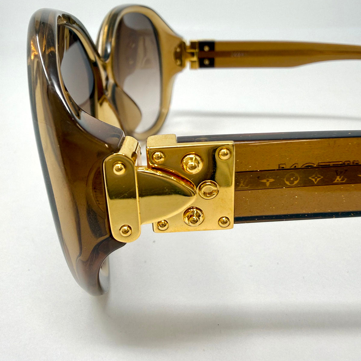 Louis Vuitton Brown Glitter Sunglasses
