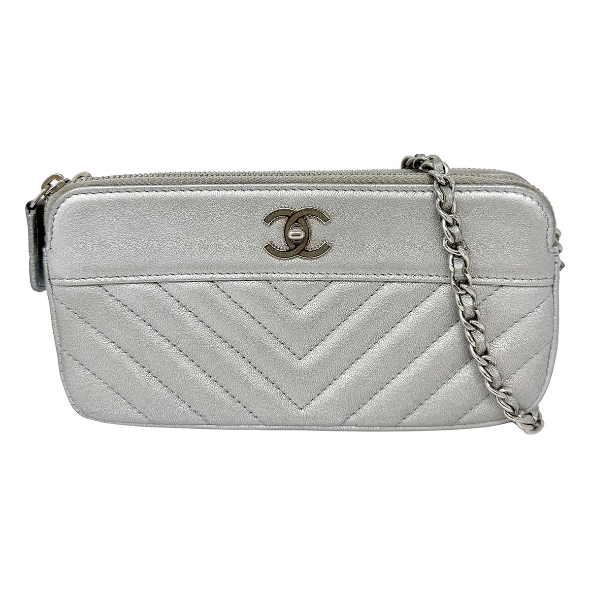 Chanel 2017 - 2018 Metallic Mademoiselle Clutch