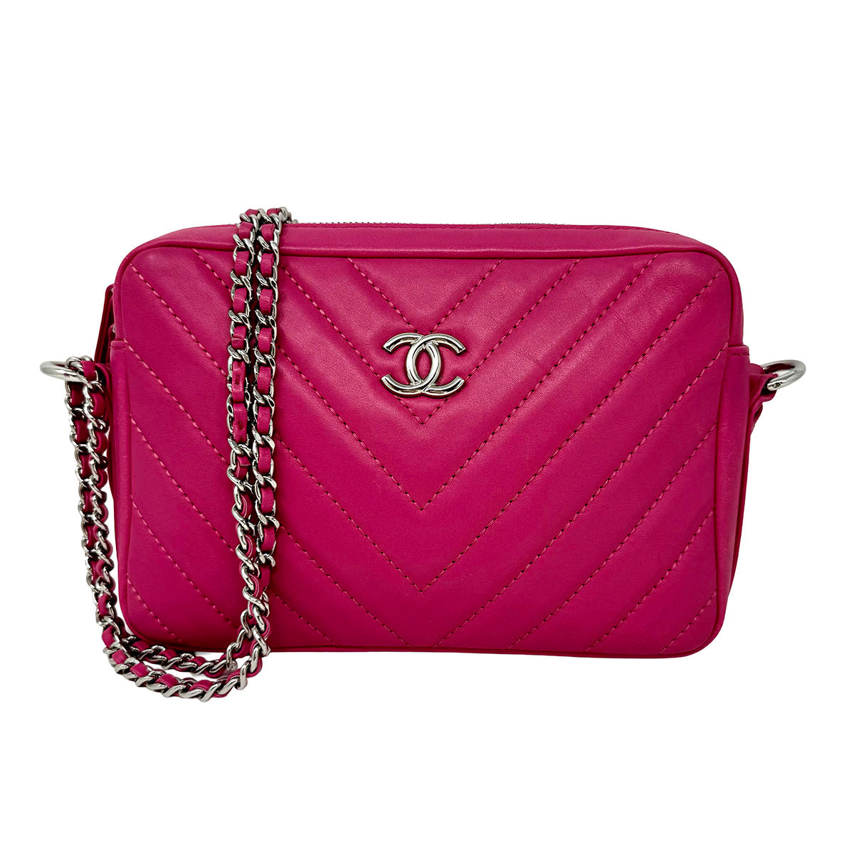 Chanel Chevron Quilted Camera Bag