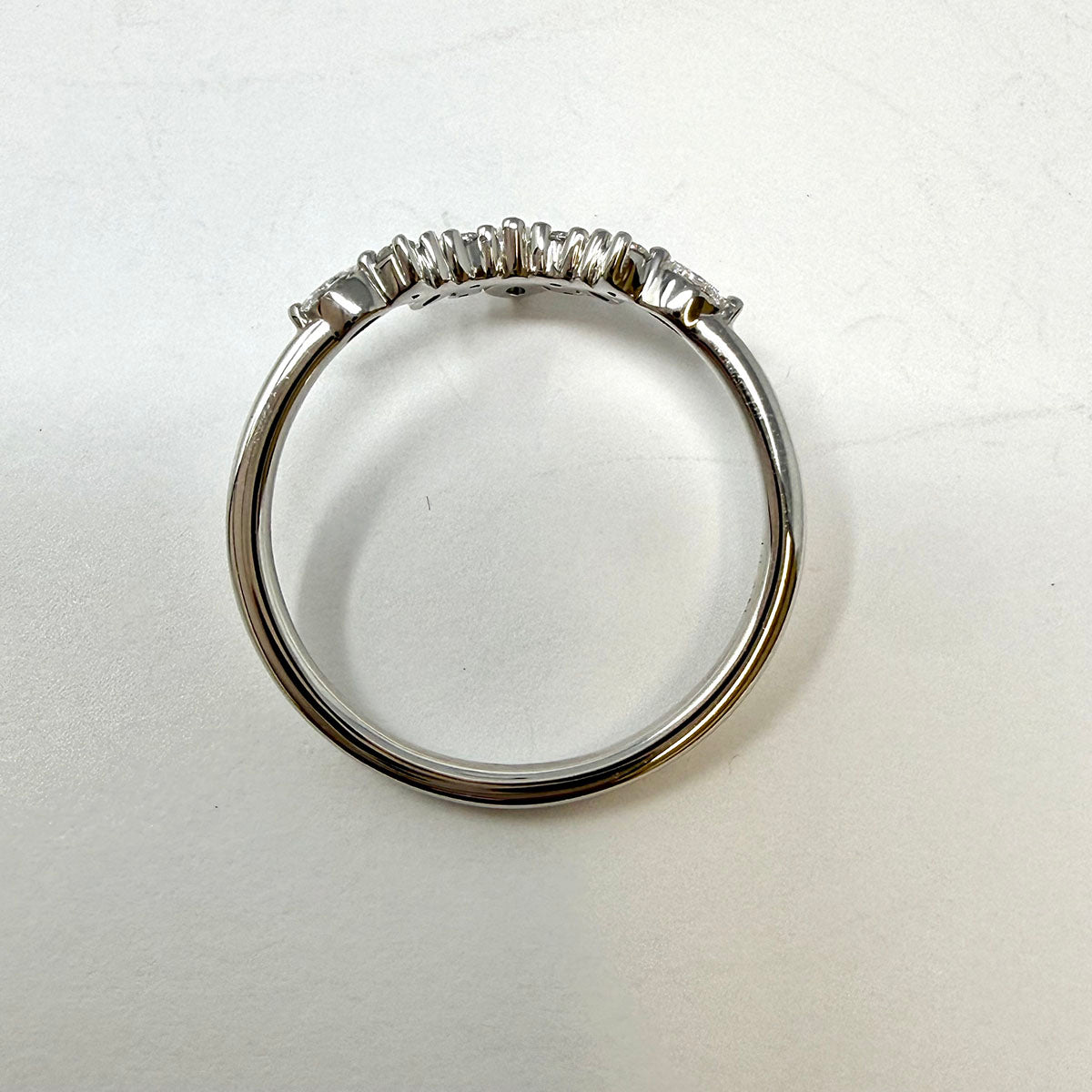 14K White Gold Ring with Lab Grown Diamond