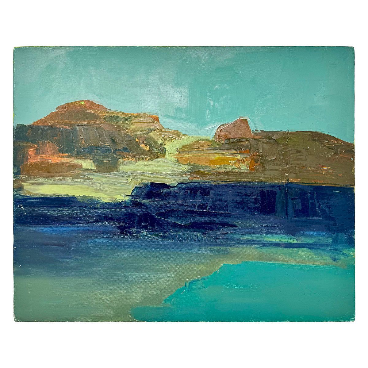 Abstract Landscape Oil  Painting unframed