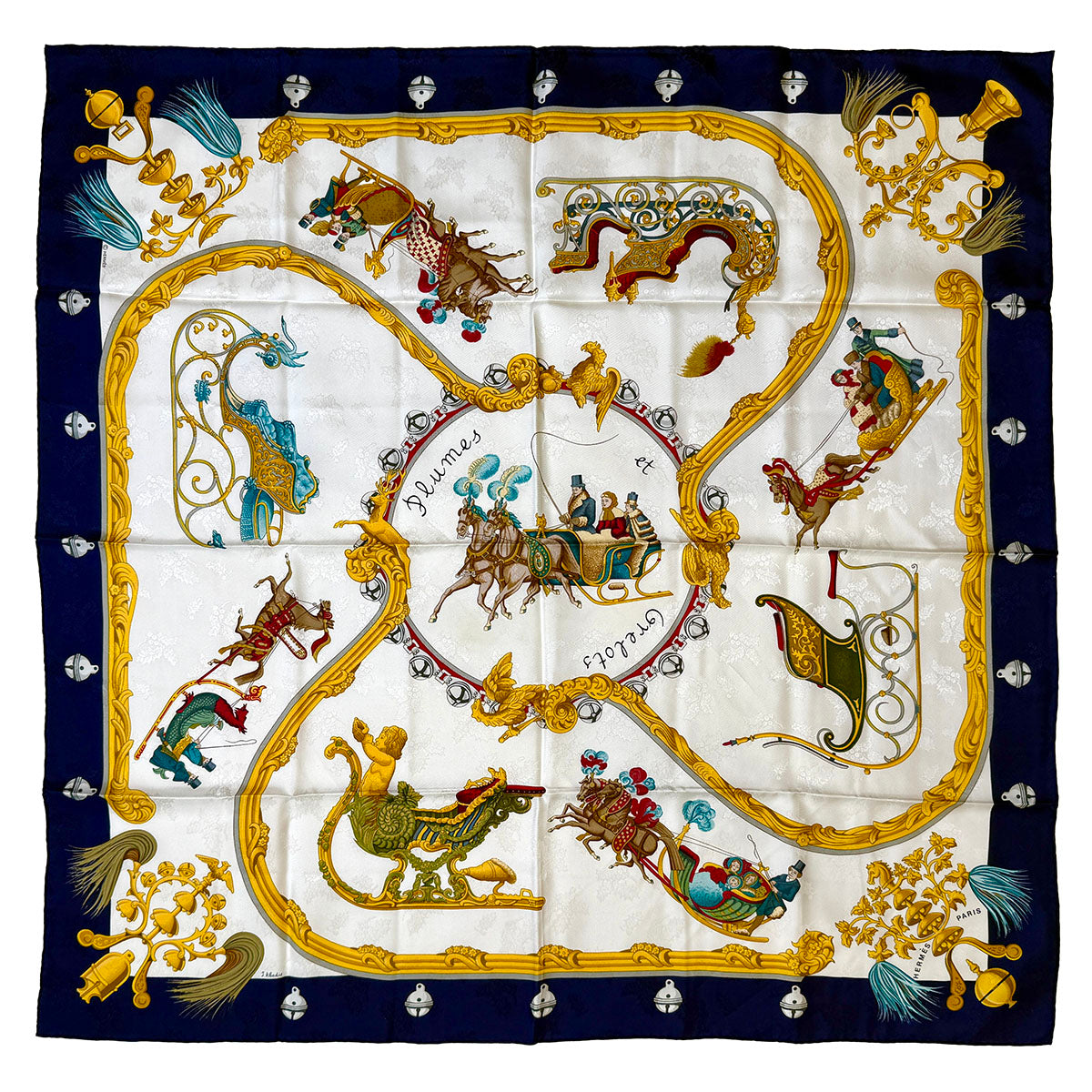 Hermes "Plumes et Grelots"  Scarf