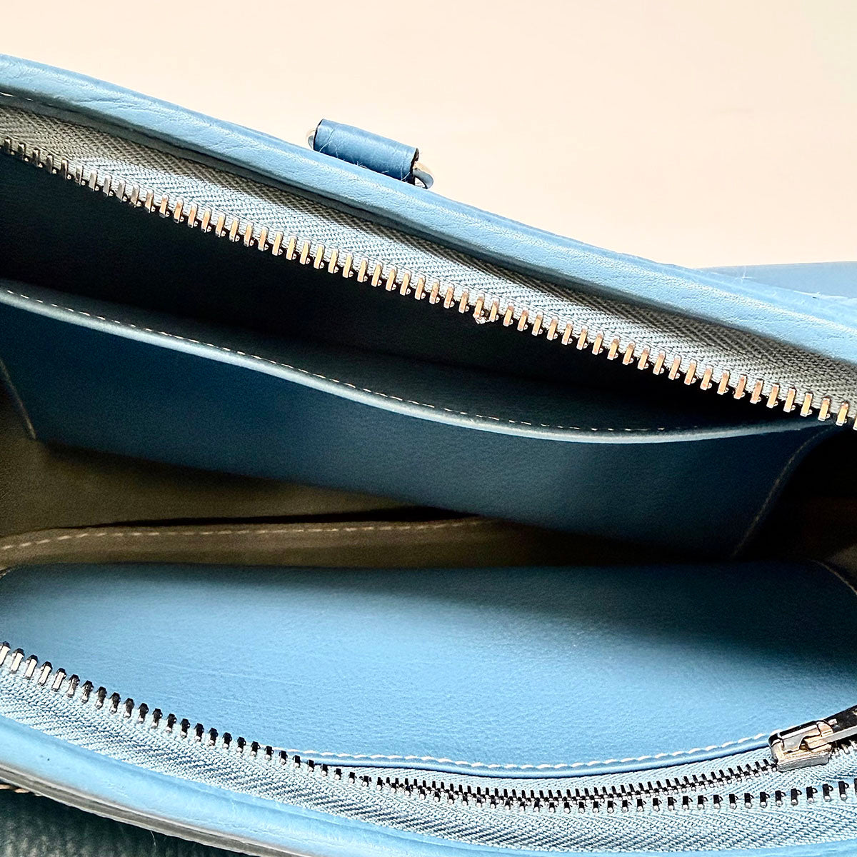 Hermes Trim 31 Blue Jean Shoulder Bag
