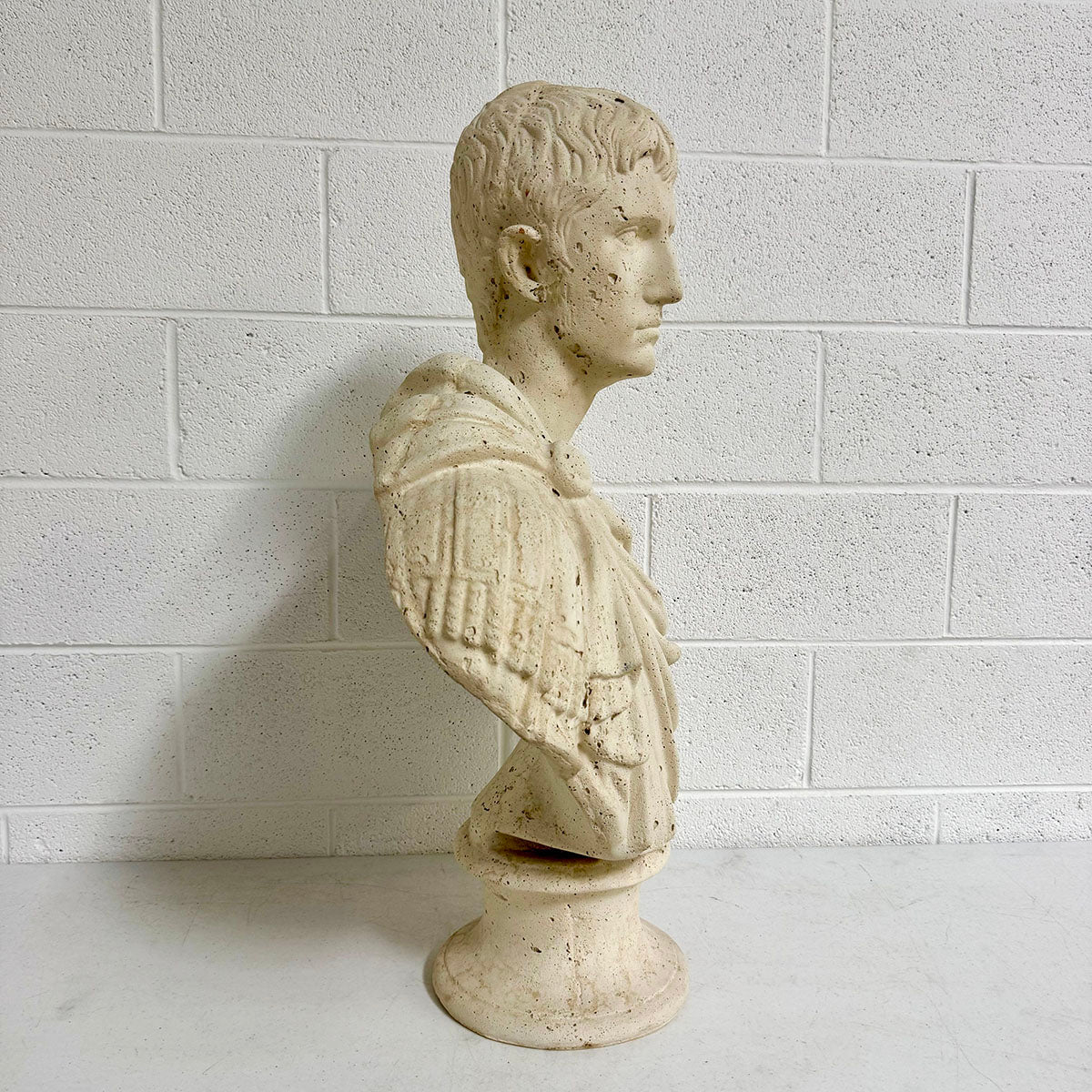 Faux Stone Roman Bust