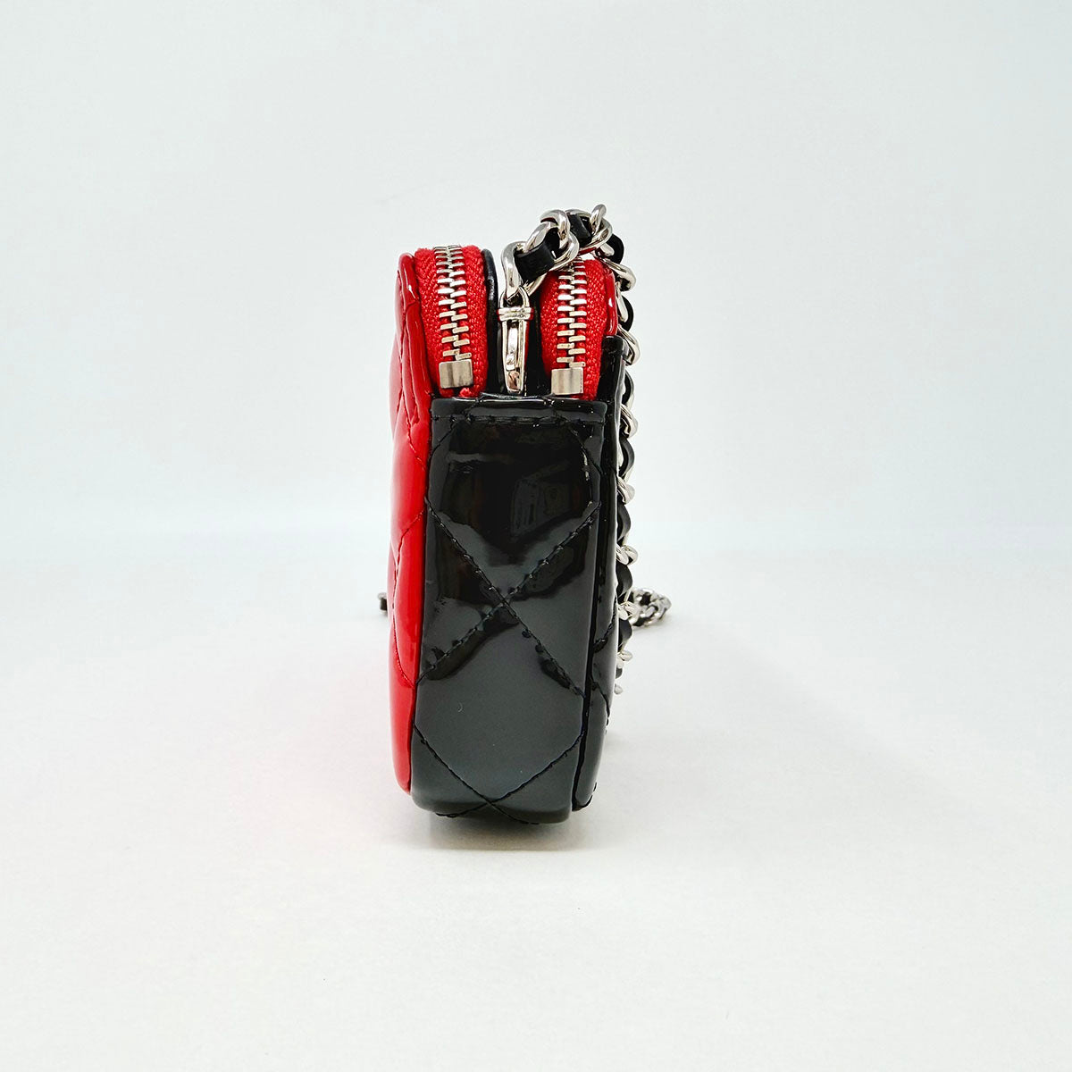 Chanel Bi-color Double Zip Wallet on Chain