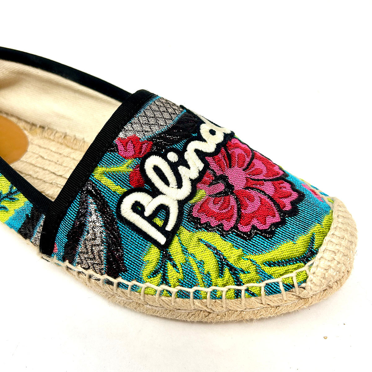 Gucci "Blind for Love" Fabric Espadrille