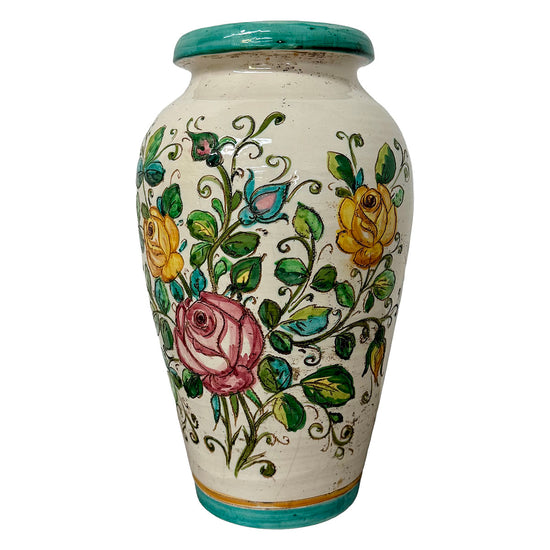 Italian Pottery Floor Vase