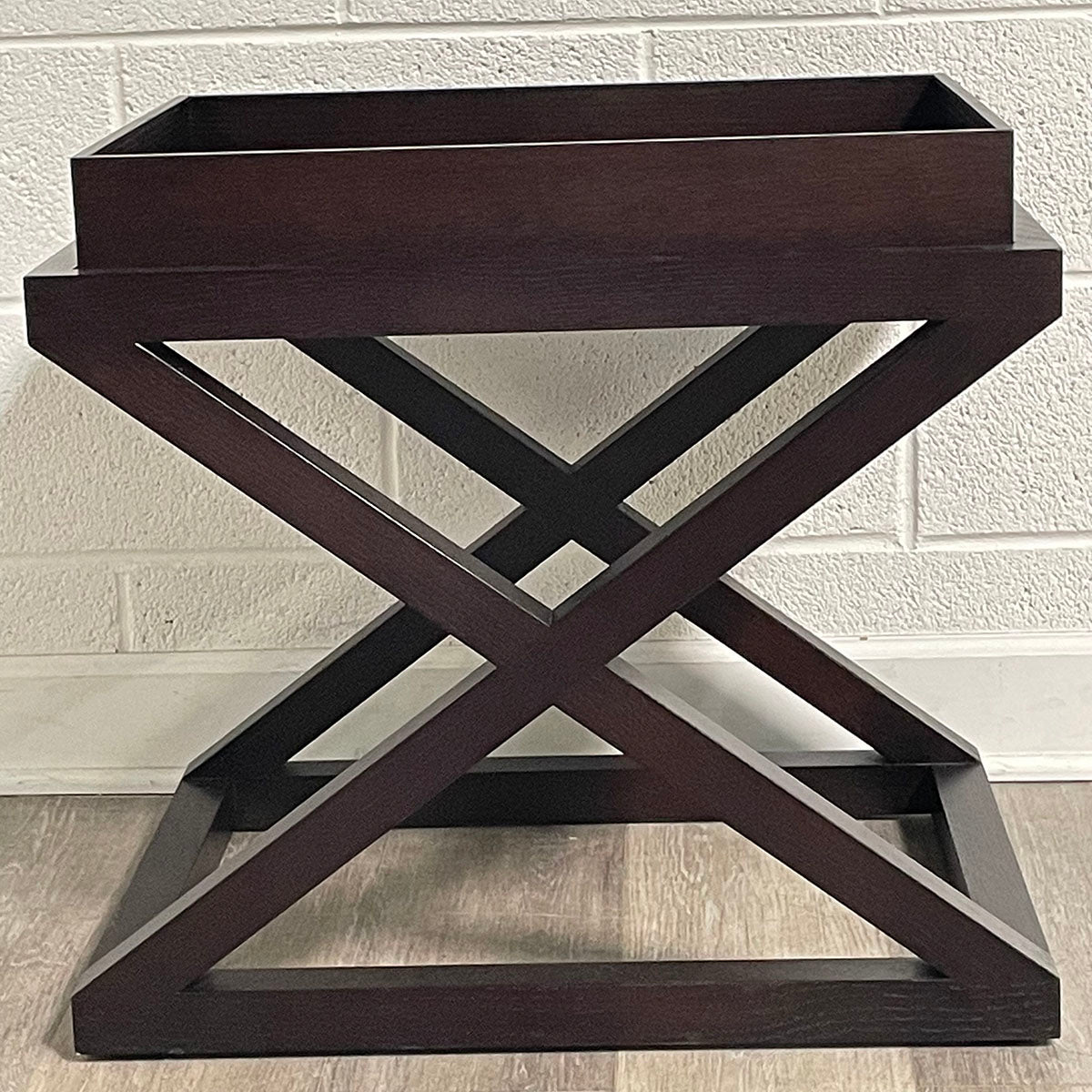 McArthur Side Table With A Crossover Frame