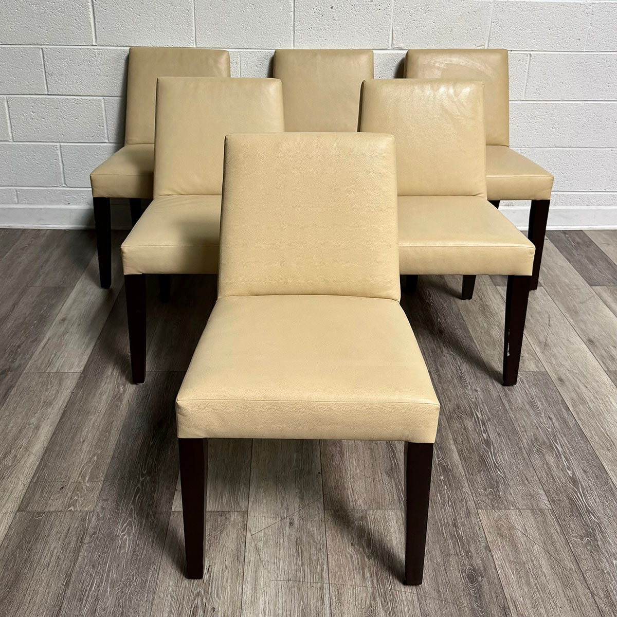 Set of 6 Leather Dining Chairs