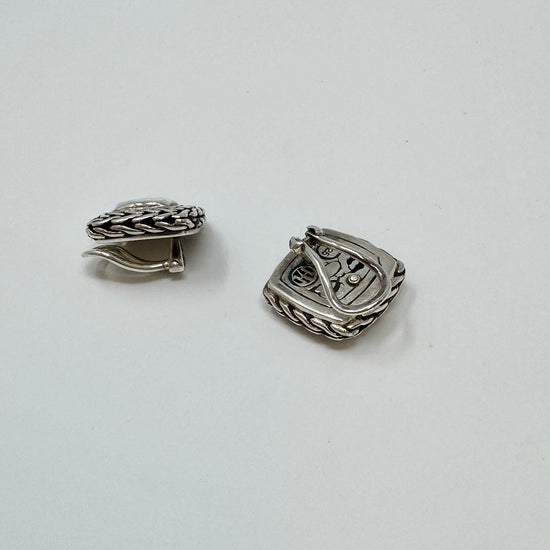 John Hardy Palu Sterling Classic Chain Clip-on Earrings