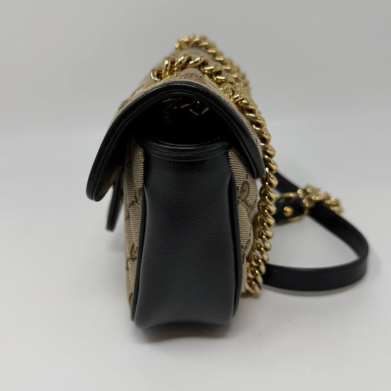 Gucci Monogram Matelasse Diagonal Marmont Shoulder Bag