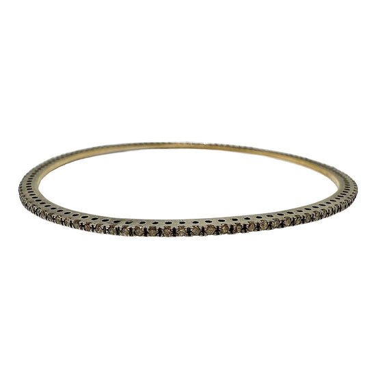 Sterling Silver Diamond Bangle