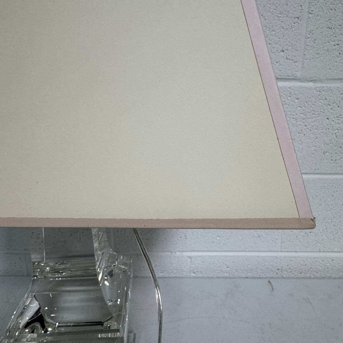 Pair of Glass Balustrade Table Lamps