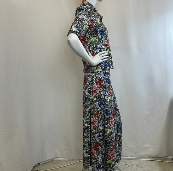 Rosetta Getty Floral Print 2 PC Dress