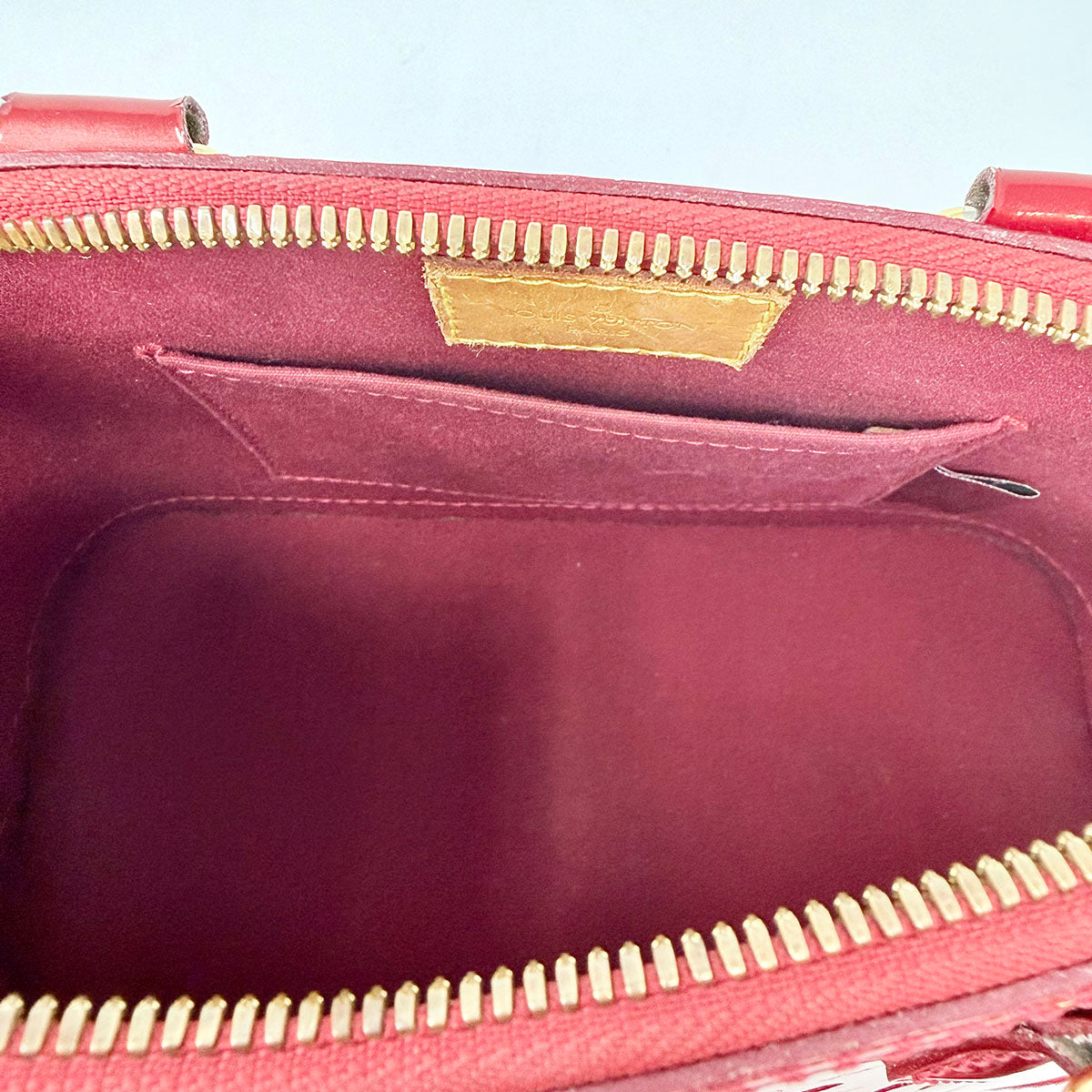Louis Vuitton Monogram Alma Vernis Handle Bag