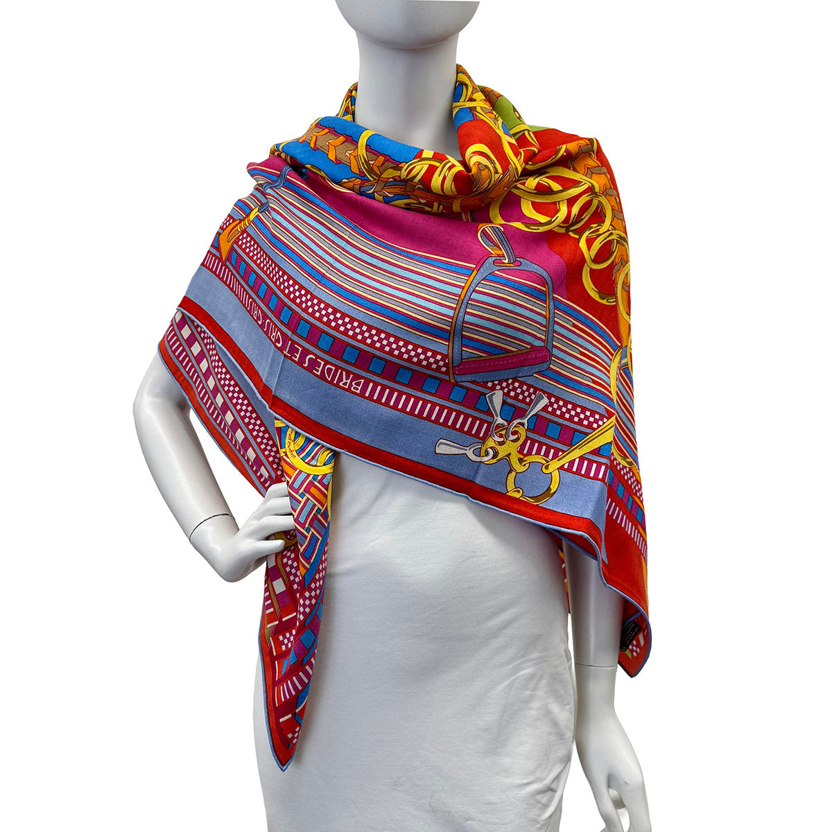 Hermes "Brides et Gris-Gris" Cashmere Shawl