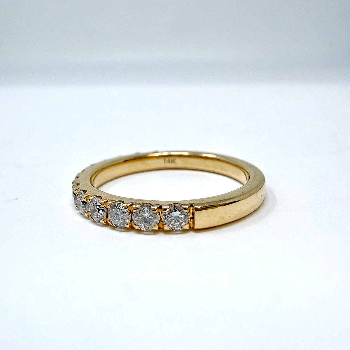 14K Yellow Gold Ring with Lab Grown Diamond
